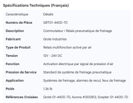 GROTE AIR BRAKE & RELAY SWITCH