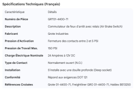 GROTE AIR BRAKE & RELAY SWITCH