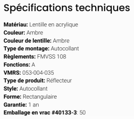 GROTE REFLECTOR YELLOW