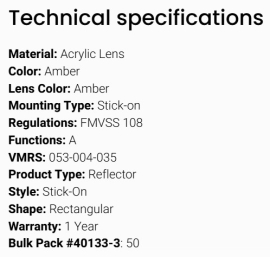 GROTE REFLECTOR YELLOW