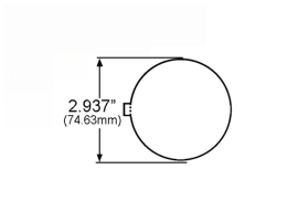 GROTE REFLECTOR RED ROUND 3" STICK ON