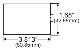 GROTE REFLECTOR RED RECTANGULAR 4" STICK ON