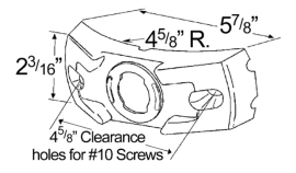 GROTE MOUNTING BRACKET 4-5/8 RADIUS
