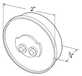 GROTE 2" ROUND CLEAR LIGHT