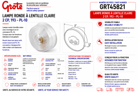 GROTE 2" ROUND CLEAR LIGHT