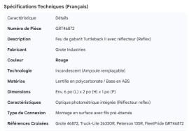 GROTE TURTLEBACK II LIGHT REFLEX RED