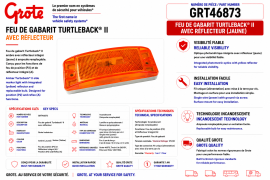 GROTE TURTLEBACK II LIGHT REFLEX AMBER