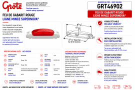 GROTE THIN-LINE LED LIGHT RED