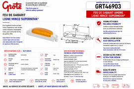 GROTE THIN-LINE LED LIGHT AMBER