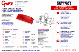 GROTE TURTLE-BACK II LED LIGHT RED