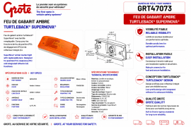 GROTE TURTLE-BACK II LED LIGHT AMBER