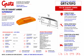 GROTE CLEARANCE MARKER SUPERNOVA LIGHT AMBER