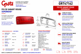 GROTE TURTLE-BACK II PC LED RED