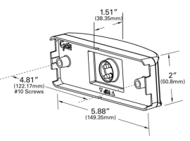 GROTE TURTLE-BACK II PC LED AMBER