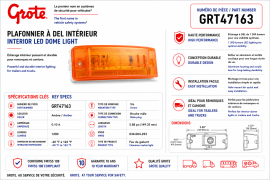 GROTE TURTLE-BACK II PC LED AMBER