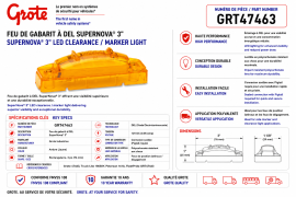 GROTE SUPERNOVA 3" LIGHT AMBER