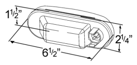 GROTE OVAL MALE PIN PARK/TURN AMBER