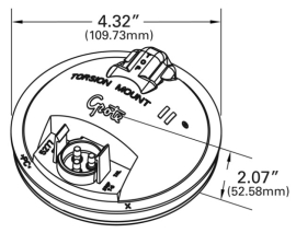 GROTE 4" STOP LAMP MALE PINS