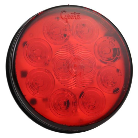 GROTE LED LIGHT 4" STOP/TURN LIGHT GROMMET MOUNT RED