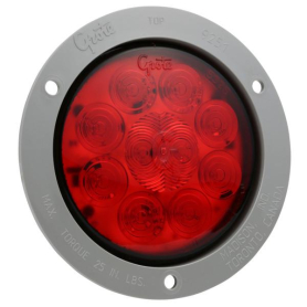 GROTE 10 DIODE S/S/T LED W/GREY FLANGE RED