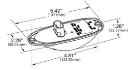 GROTE SIDE TURN LAMP BULBED OVAL SURFACE MOUNT