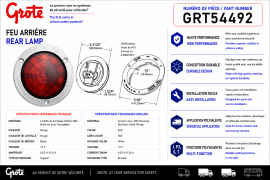 GROTE SUPERNOVA NEXTGEN 4" STT LIGHT STAINLESS FLANGE