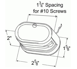 GROTE LICENSE PLATE LAMP INCANDESCENT