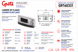 GROTE TURTLEBACK II LICENCE LIGHT