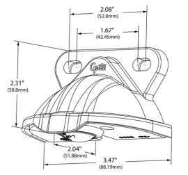GROTE SUPERNOVA CLAM STYLE LED LICENCE LAMP