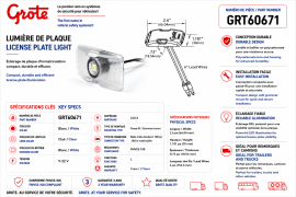 GROTE LICENCE LAMP CLEAR MICRONOVA