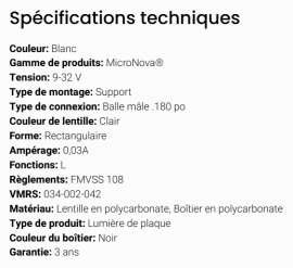 GROTE LICENCE LAMP CLEAR MICRONOVA BLACK BASE