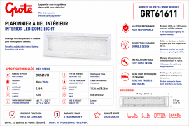 GROTE DOME LIGHT RECTANGULAR 18"