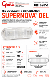 GROTE SUPERNOVA NEXTGEN OVAL BACKUP LIGHT