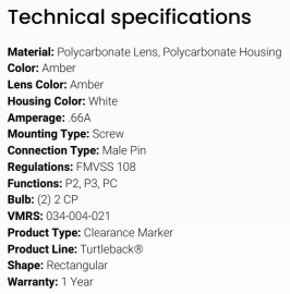 GROTE TURTLEBACK II ABS FAULT LIGHT