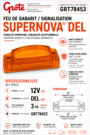 GROTE - LUMI&Egrave;RE SUPERNOVA 3" LED ABS