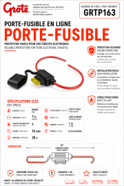 GROTE FUSEHOLDER ATO/ATC, 20AMP, 14GA, W/CAP & 20AMP FUSE