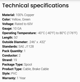GROTE 2 WAY WIRE FLAT 2/10 GA (50')