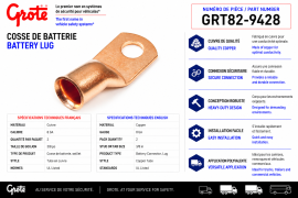 GROTE COPPER LUG 8GA 3/8 (PK2)