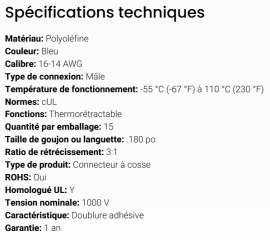 GROTE TERMINAL SHRINKABLE BULLET MALE 16-14  (15)