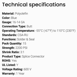 GROTE SHRINKABLE SPLICE 16-14G (15)