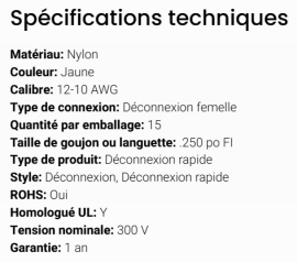GROTE TERMINAL NYLON QUICK DISCONNECT FEM 12-10 (15)