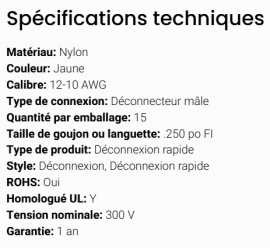 GROTE TERMINAL NYLON QUICK DISCONNECT MALE 12-10 (15)