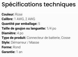 GROTE BATTERY CONNECTOR