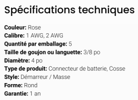 GROTE BATTERY CONNECTOR