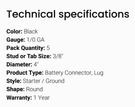 GROTE BATTERY CONNECTOR