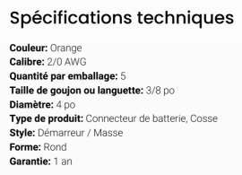 GROTE BATTERY CONNECTOR