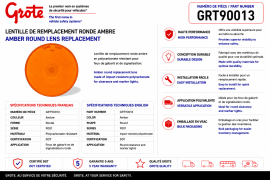 GROTE LENS AMBER