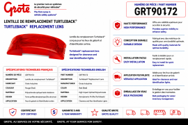 GROTE TURTLEBACK LENS RED