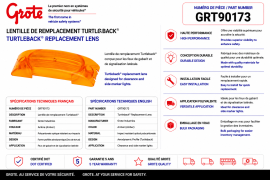 GROTE TURTLEBACK LENS AMBER
