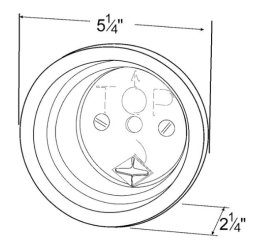 GROTE GROMMET BLK 4" CLOSED BACK